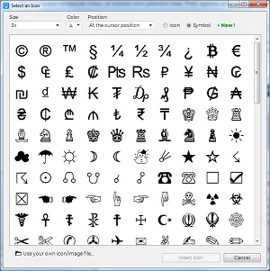 HTML symbols in TOWeb