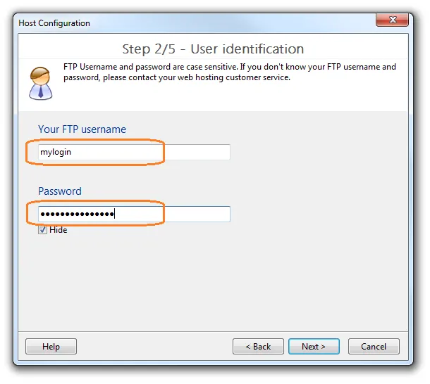 Host configuration in TOWeb