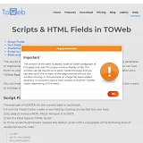 TOWeb popup script