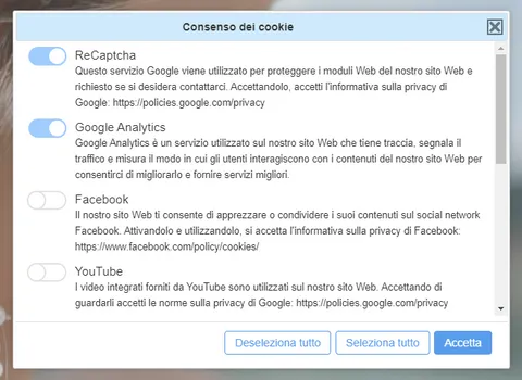 consenso ai cookie