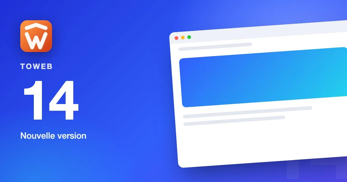 TOWeb version 14 est arrivé !